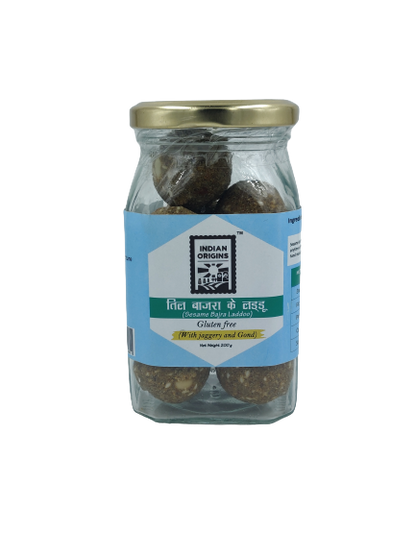 Sesame &amp;amp; Bajra Ladoo – Gluten-free - Indian Origins – 200gm