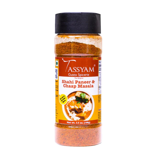 Paneer Masala | Shahi Paneer &amp;amp; Chaap Masala - USDA Organic - Tassyam Organic - 100gm