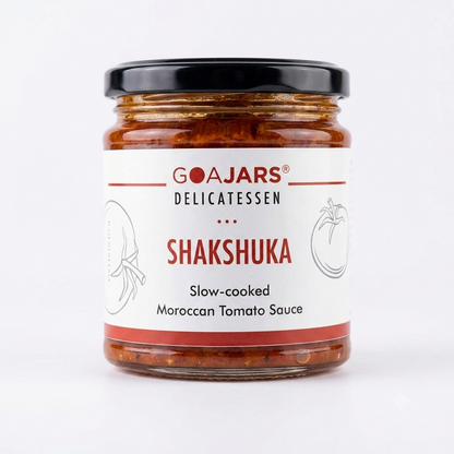 Sauce | Shakshuka (Moroccan Tomato Sauce )- Slow Cooked - 100% Natural - Vegan &amp; Gluten Free-No Added Sugar - GOAJARS - 180gm