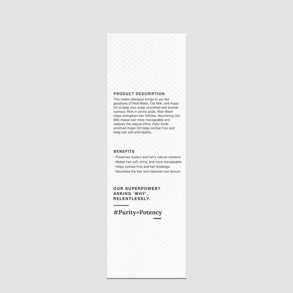 Shampoo | Moisturising Daily Use - (Deeply Conditions &amp;amp; Helps Combat Frizz) - Handmade - COSMOS Natural - Indian - Vegan, Crutely Free, Gmo Free, Zero Dyes, Zero Sulphates &amp;amp; No Synthetic Fragrances - Juicy Chemistry - 200ml