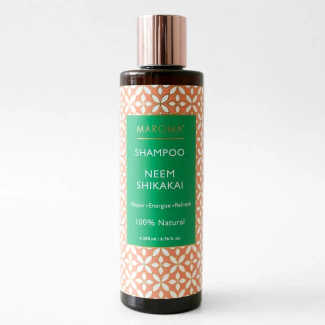 Shampoo | Neem Shikakai Shampoo (Repair, Energise, Refresh) - 100 % Natural- Vegan, Cruelty Free - Maroma - 100ml