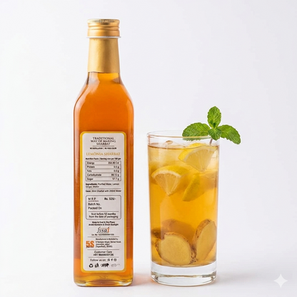 Sharbat | Lemonia – Taste Of Rajputana – No Added Artificial Colors, Distillation &amp;amp; No Added Preservatives – 5S Farm – 700ml