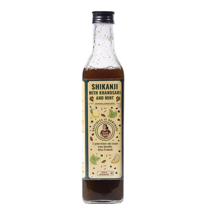Shikanji | Concentrate (With Khandsari And Mint) - Bareilly, Uttar Pradesh - Homemade Summer Drink - No Added Preservatives - Phulo Phalo - 500ml