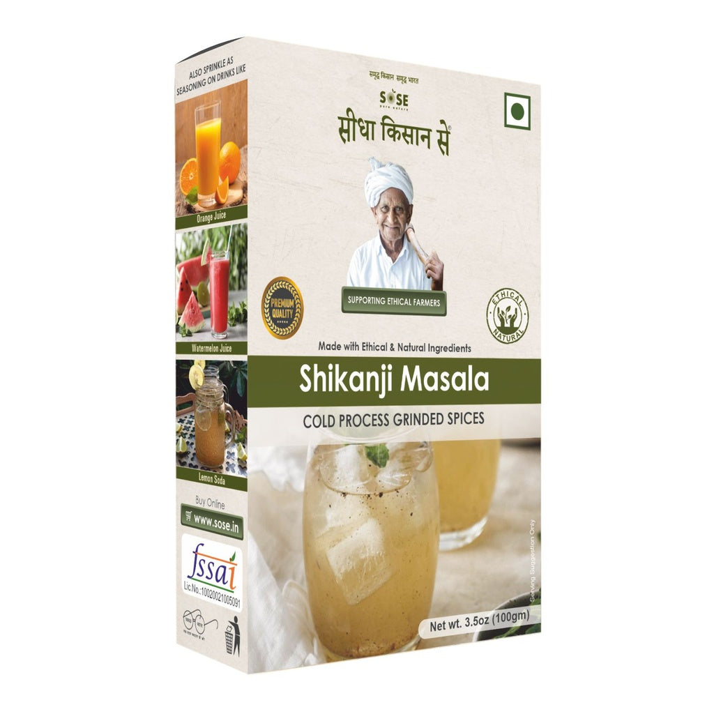 Shikanji Masala | (Made With Ethical Ingredients) – Cold Pressed Grinded Spices – No Added Preservatives &amp; Chemical Free – SOSE – 100gm