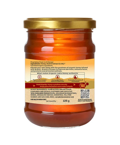 Honey | Brahmi Honey-Goodness of Antioxidants -No preservatives- Organic India - 125gm