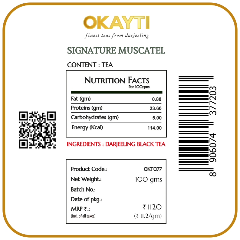 Tea | Signature Muscatel - Darjeeling - Okayti - 100gm