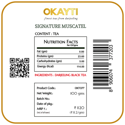 Tea | Signature Muscatel - Darjeeling - Okayti - 100gm