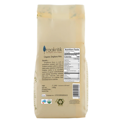 Singhara Atta - Gluten Free – Praakritik – 500gm