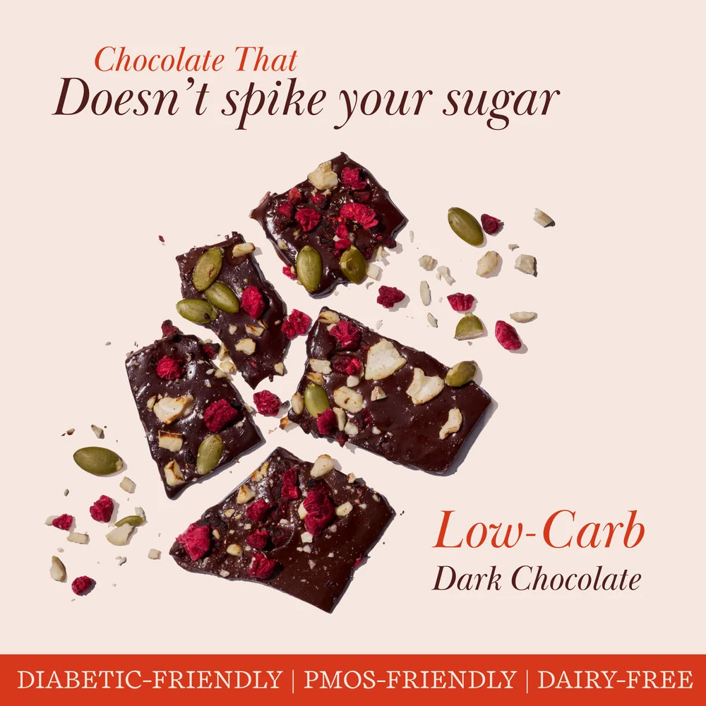 Sugar-Free Cacao &amp; Berry Rocks - Organic - Vegan, Gluten Free, PCOS Free &amp; Refined Sugar Free-No Maida, Dairy &amp;amp; Preservatives - The Cinnamon Kitchen - 50gm