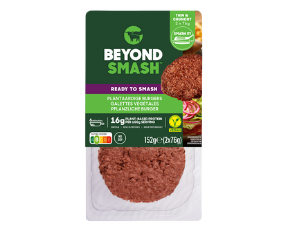 Patties |Smash- Plant Based Patties-Ready To Smash- 16g Protein Per Serving- Vegan,Gluten Free- Frozen Patties– No Soy, No GMO&