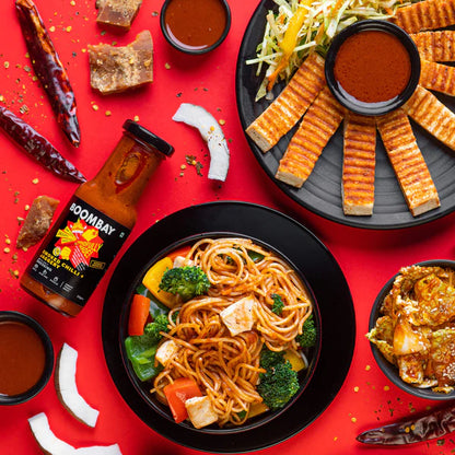 Smoked Chilli + Jaggery (sweet tangy spicy) - Dressing - Grill, Stir Fry, Pickle - Natural - Indian - Gluten Free, No Refined Sugar &amp;amp; No Bad Oil - Boombay - 220gm