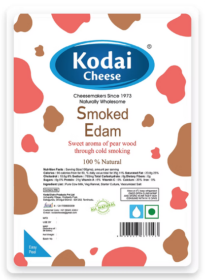 Smoked Edam Cheese - Pasteurized - Kodai - 200gm