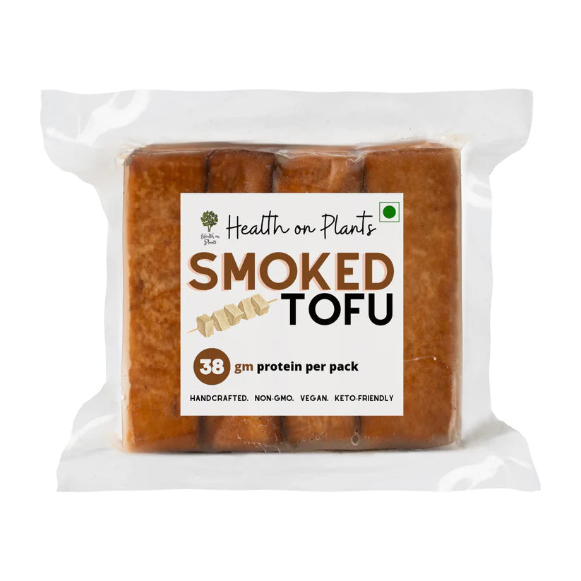 Tofu | Smoked Tofu - 38gm Protein Per Pack – High In Protein, Keto Friendly, No Added Preservatives &amp; No Additives – Health on Plants – 200gm