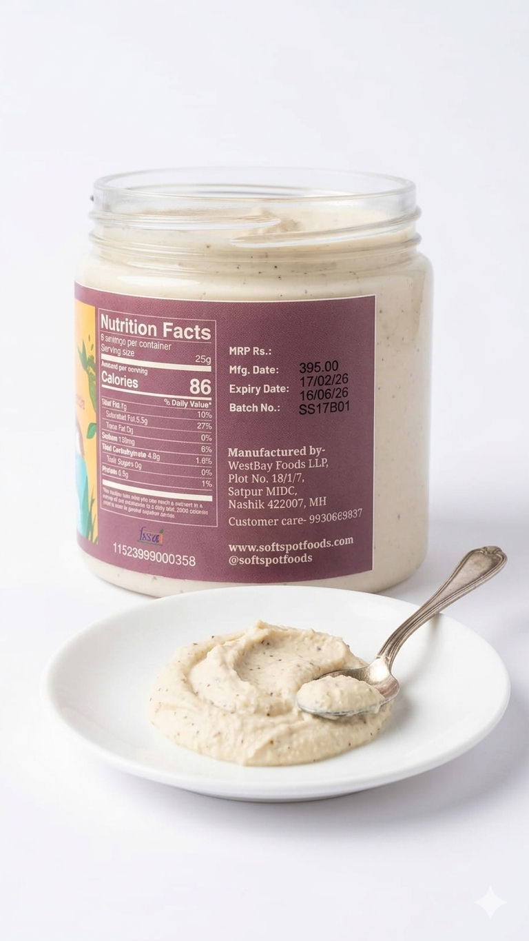 Cheese| Smoked Cheese Spread – Plant Based Cheese -Smooth &amp; Creamy-Infused With Hickory &amp; Black Garlic -Gluten Free, Dairy Free &amp;amp; Lactose Free - Soft Spot Foods - 150gm