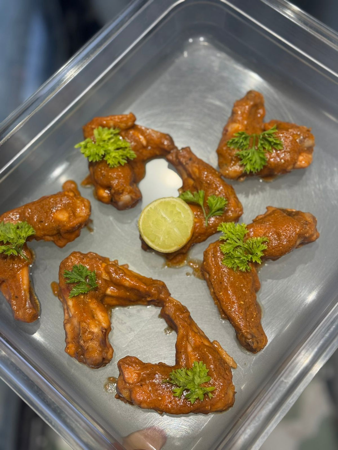 Chicken Wings | Smokey Barbeque Chicken Wings - Fresh - Made with Organic Ingredients - Non GMO, Antibiotics &amp; Hormone Free - 250gm
