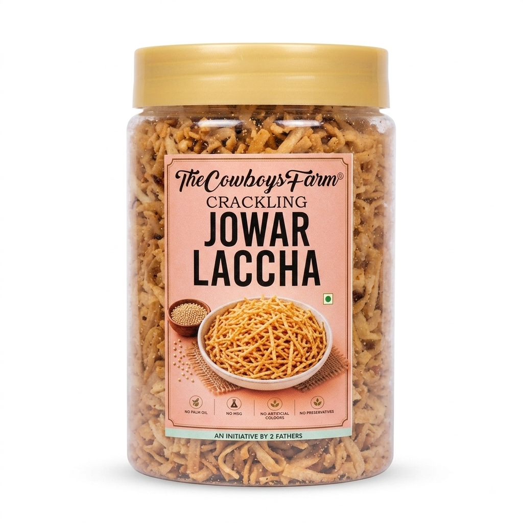 Jowar Laccha Crackling - No Palm Oil ,No Preservative Free &amp; Chemical Free – The Cow Boys Farm – 270 gm