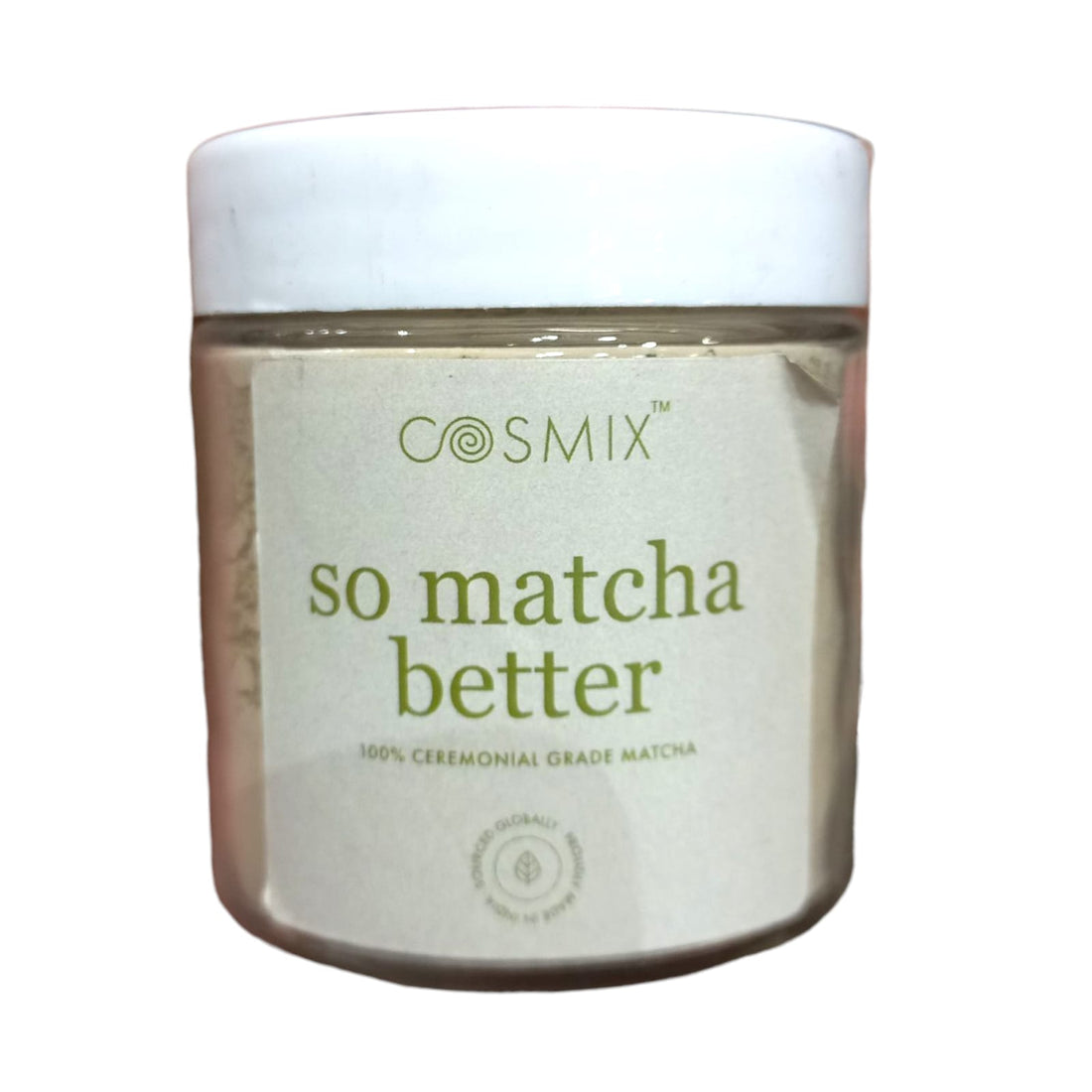 Matcha | So Matcha Better - 100% Ceremonial Grade Matcha - No Added Artificial Flavours &amp; No Added Colour – Cosmix – 50gm