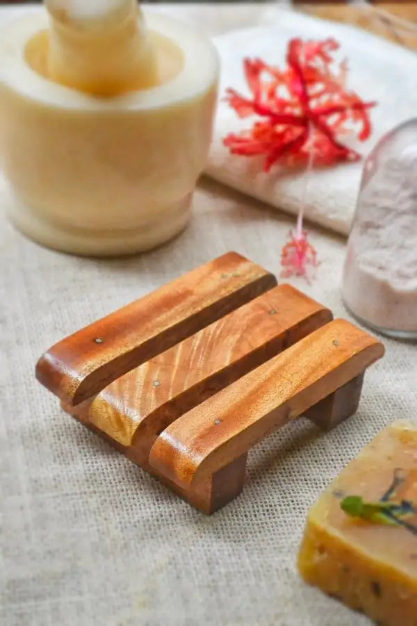 Soap Dish – Natural - Indian - Almitra – 1Pc.