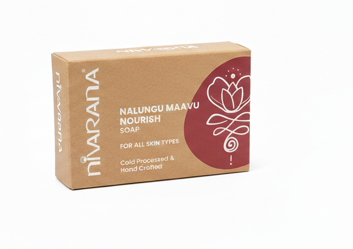 Soap | Nalungu Maavu Nourish (All Skin Type)  – Cold Processed &amp; Handcrafted- Even Skin Tone , For Youthful Skin – Nivarana– 100gm