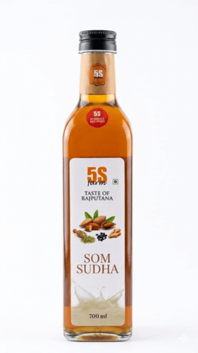 Sharbat | Som Sudha Sharbat – Taste Of Rajputana - No Added Artificial Colors, Distillation &amp; No Added Preservatives – 5S Farm – 700ml