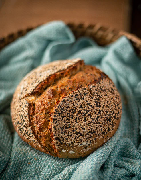 Sourdough Bread | Whole Wheat (Sesame) – Naturally Fermented – No Bread Improver, Emulsifiers, Stabiliser, No Preservatives &amp; No Flavour Enhancer Or No Refined Sugar – Nature’s Soul – 500gm
