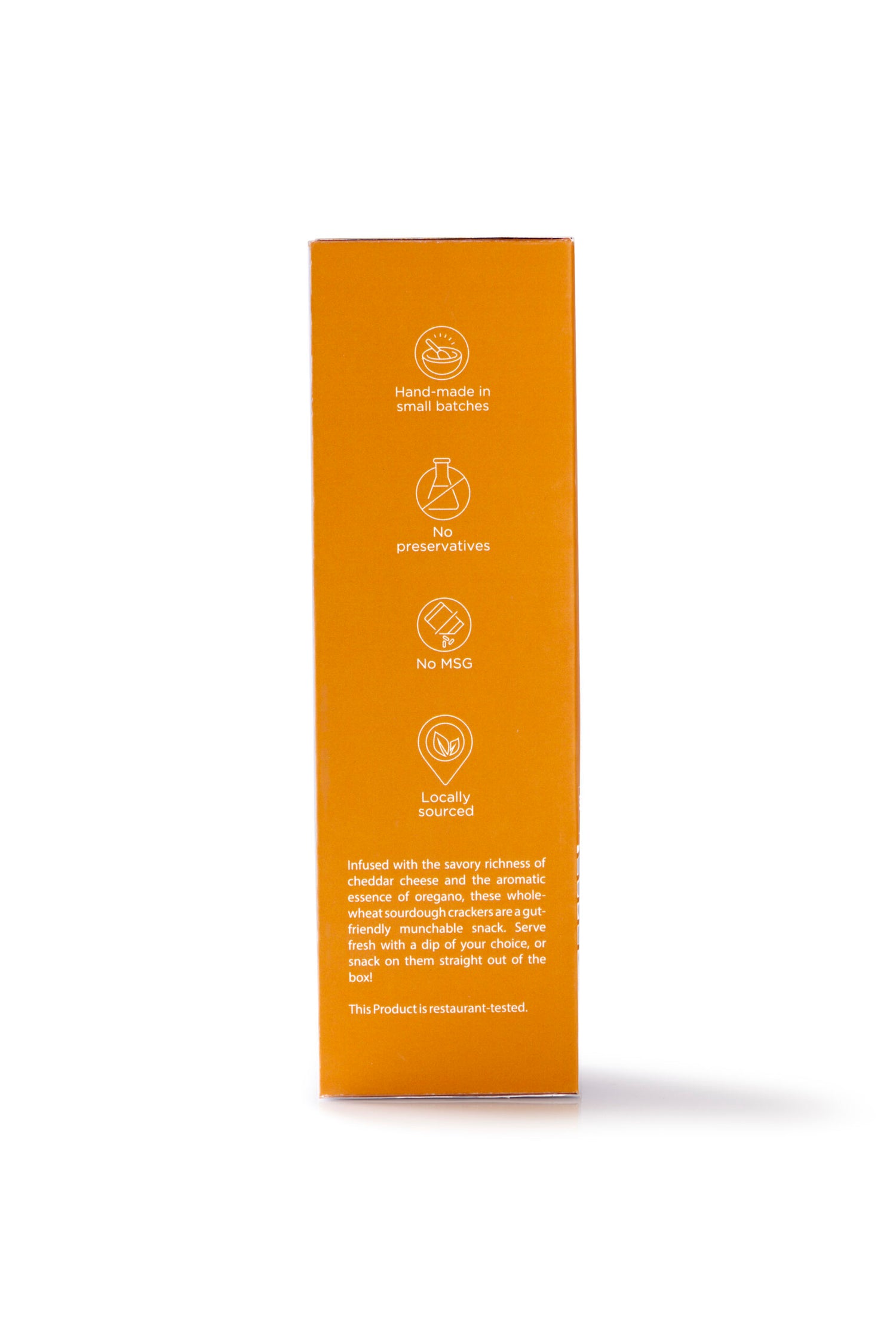 Crackers | Sourdough Crackers (Cheddar &amp; Oregano) – Baked With 100% Whole Wheat – No Added Preservatives &amp; No Added MSG – Awe – 150gm