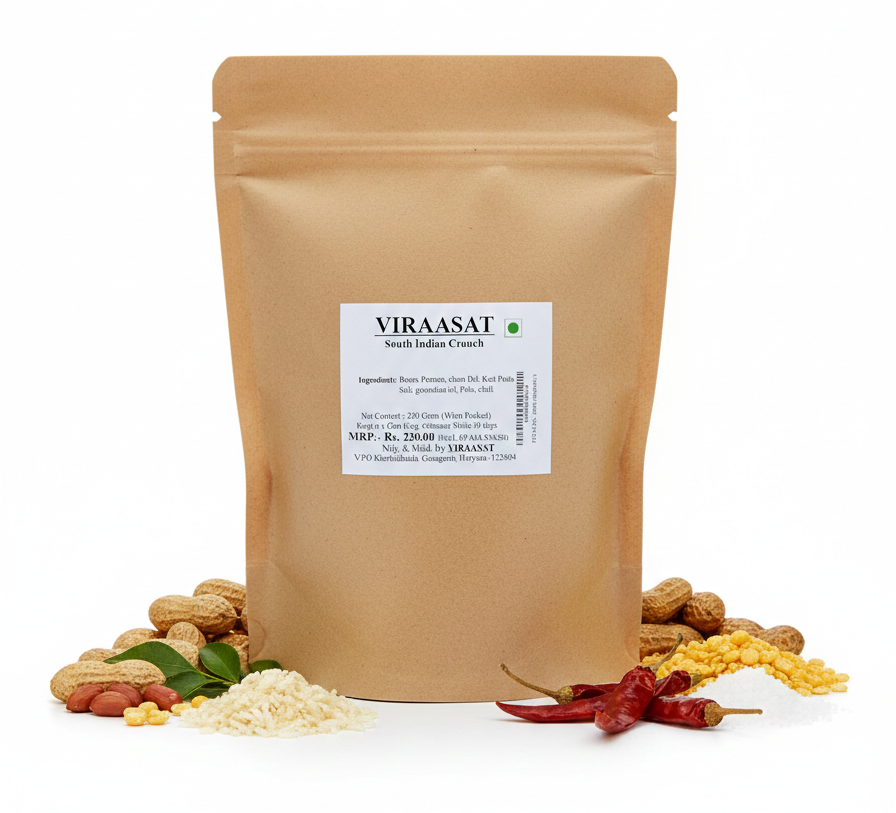 South Indian Crunch- 100% Natural &amp; Handcrafted- No Added Preservatives - Viraasat - 250gm