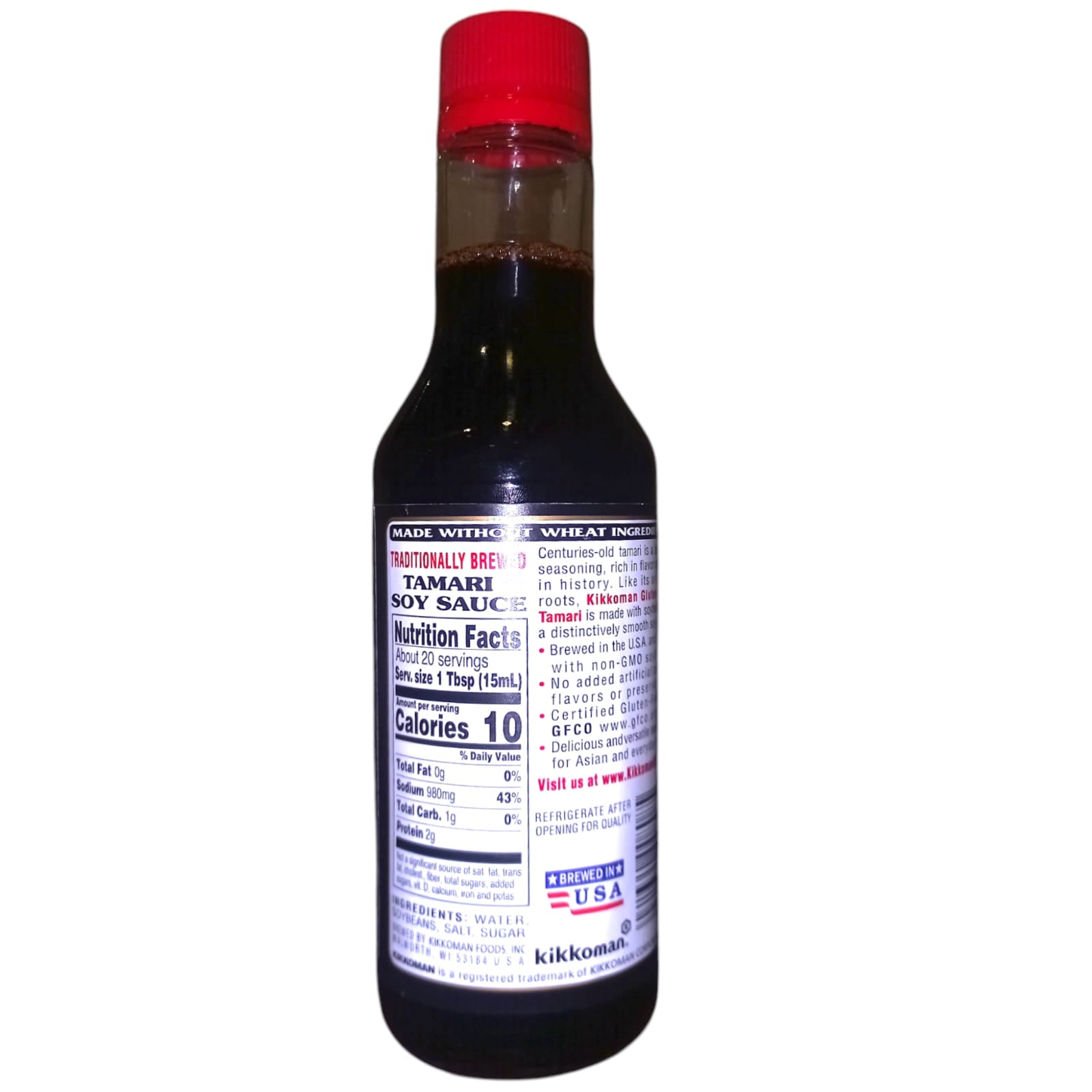 Soy Sauce | Traditionally Brewed – No Preservatives Added – Kikkoman – 296ml