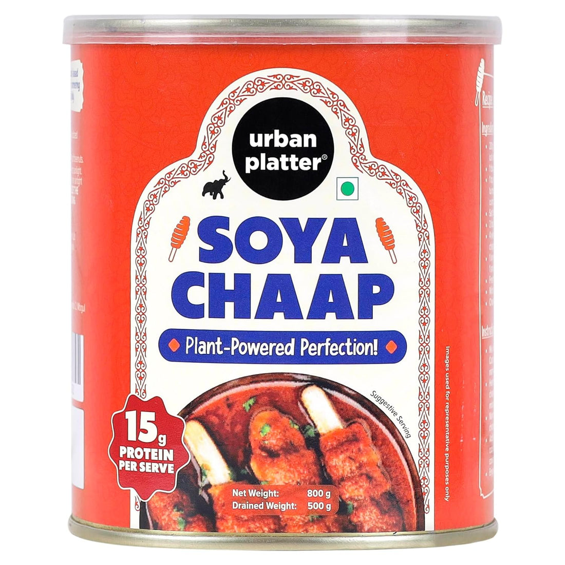 Soya Chaap | 15g Protein Per Serve - High In Protein - Urban Platter - 800gm