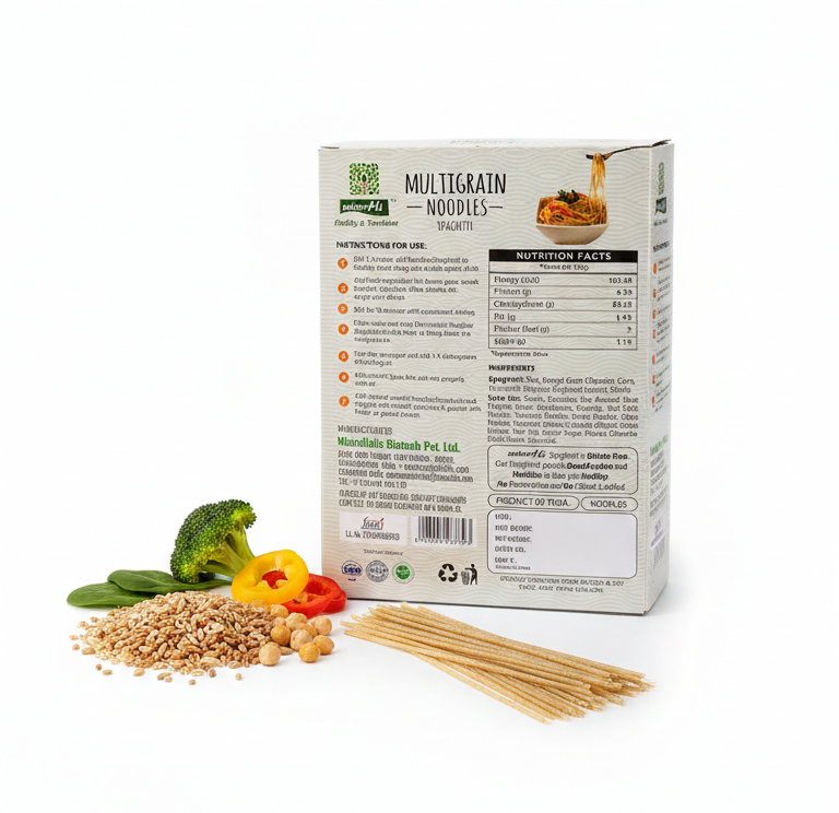Noodles | Spaghetti Multigrain Noodles-Spaghetti for Healthy Meals and Quick Cooking  - Vegan, Gluten Free, No Maida, No Wheat, No Added Flavours &amp;amp; Preservatives Free - NutraHi - 200gm