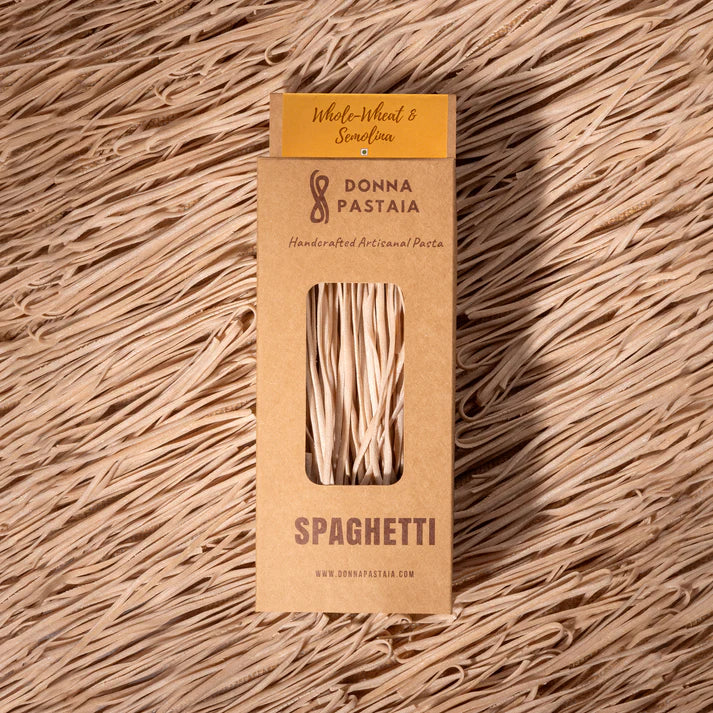 Pasta | Spaghetti Pasta - Whole Wheat and Semolina – Donna Pastaia – 250gm