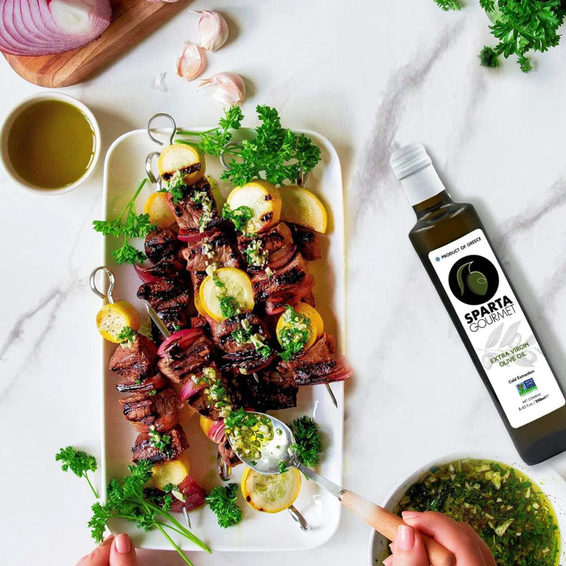 Olive Oil | Extra Virgin Olive Oil - Cold Extraction - Vegan, Gluten Free, Non GMO & Sugar Free - Sparta Gourmet - 250ml