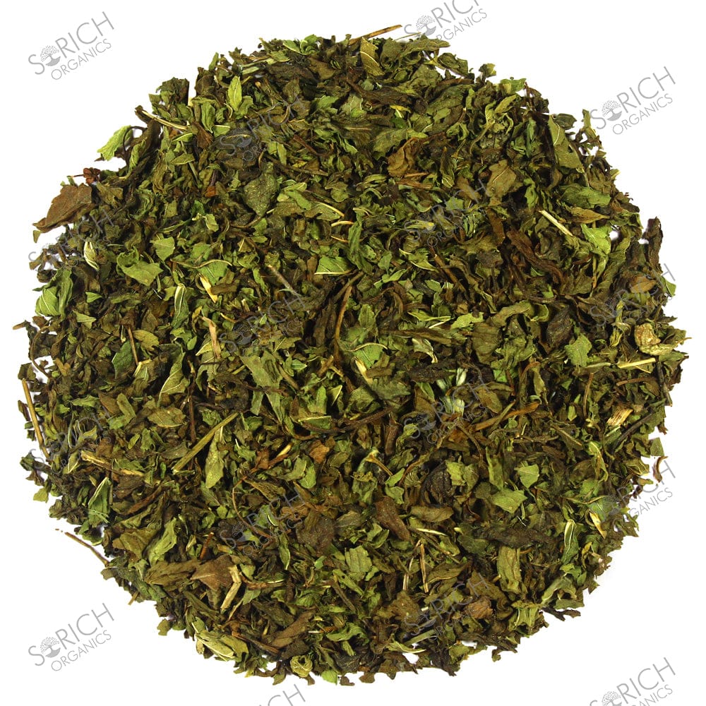 Tea | Spearmint Herbal Tea - Rich In Vitamins, High In Antioxidant &amp; Great Source Of Iron - Sorich Organics - 100gm