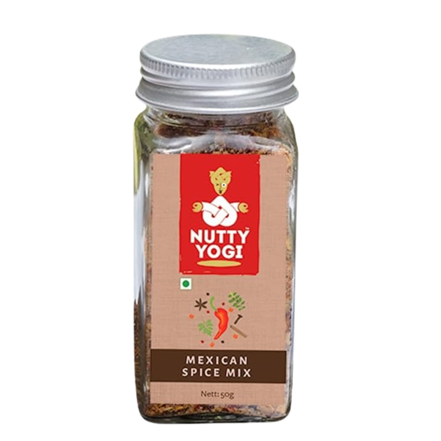 Spice Mix | Mexican – No Added Color, Flavor &amp; No Preservatives – Nutty Yogi – 50gm