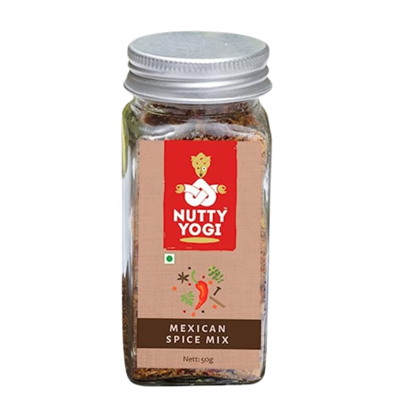 Spice Mix | Mexican – No Added Color, Flavor &amp; No Preservatives – Nutty Yogi – 50gm
