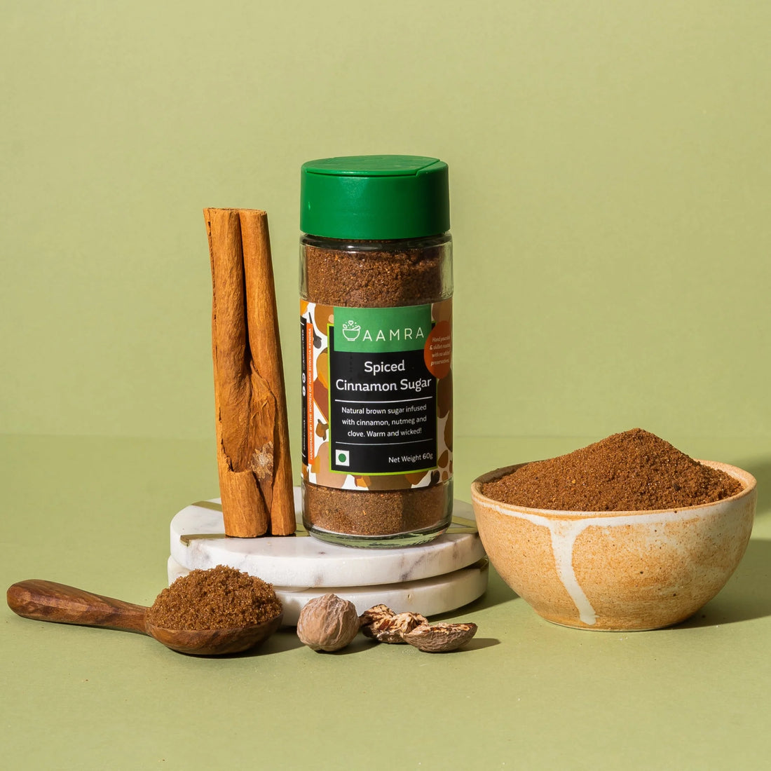 Sugar | Spiced Cinnamon Sugar - Aamra - 60gm