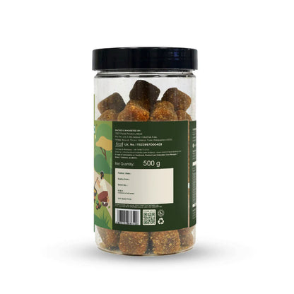 Jaggery | Spiced Jaggery Cubes - Sweet and Spicy Gud Bites-No Chemicals or Preservatives - Two Brother - 500gm