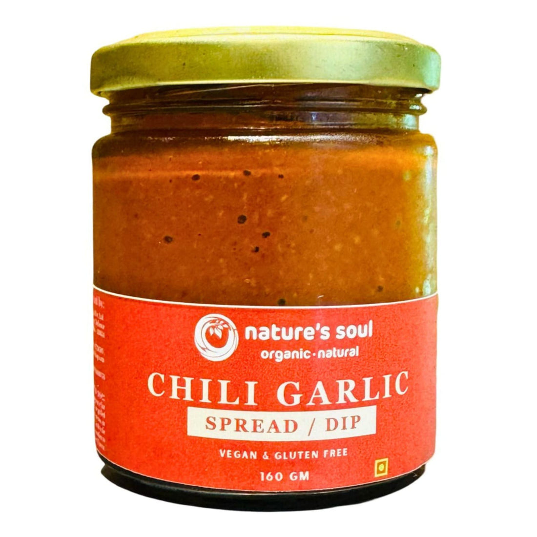 Spicy Chilli Garlic Sauce - Fresh - Vegan, Gluten Free & Refined Sugar Free - Made with Organic Ingredients - 160gm