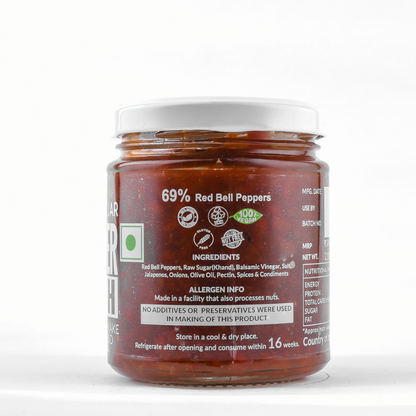 Spicy Onion Relish  - Vegan, Gluten Free, No Refined Sugar &amp;amp; Nut Free - The Gourmet Jar - 210gm