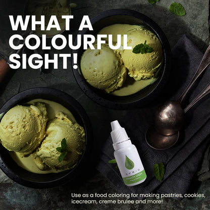 Natural Extracts for Colouring Food and Beverage - Spinach Green - Sprig - 15ml