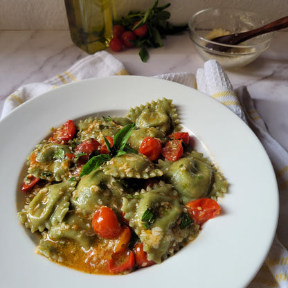 Pasta | Spinach And Ricotta Ravioli Pasta - Handmade - Eggless &amp;amp; No Maida - Nature&