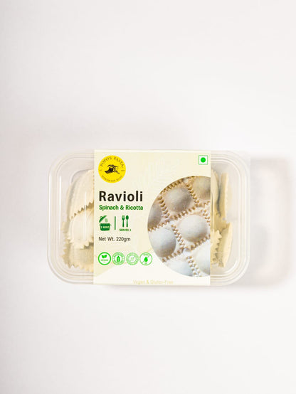 Pasta | Spinach Ricotta Ravioli - Vegan, Gluten Free &amp; No Added Preservatives - Nature&