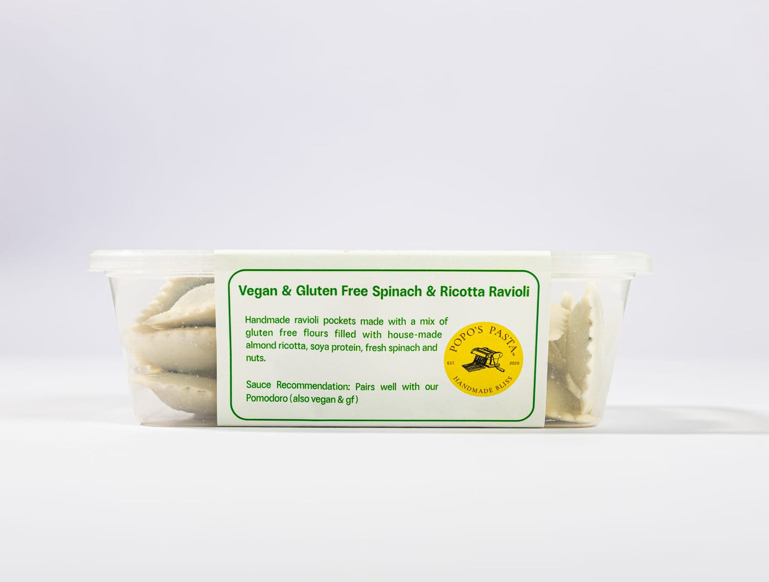 Pasta | Spinach Ricotta Ravioli - Vegan, Gluten Free &amp; No Added Preservatives - Nature&