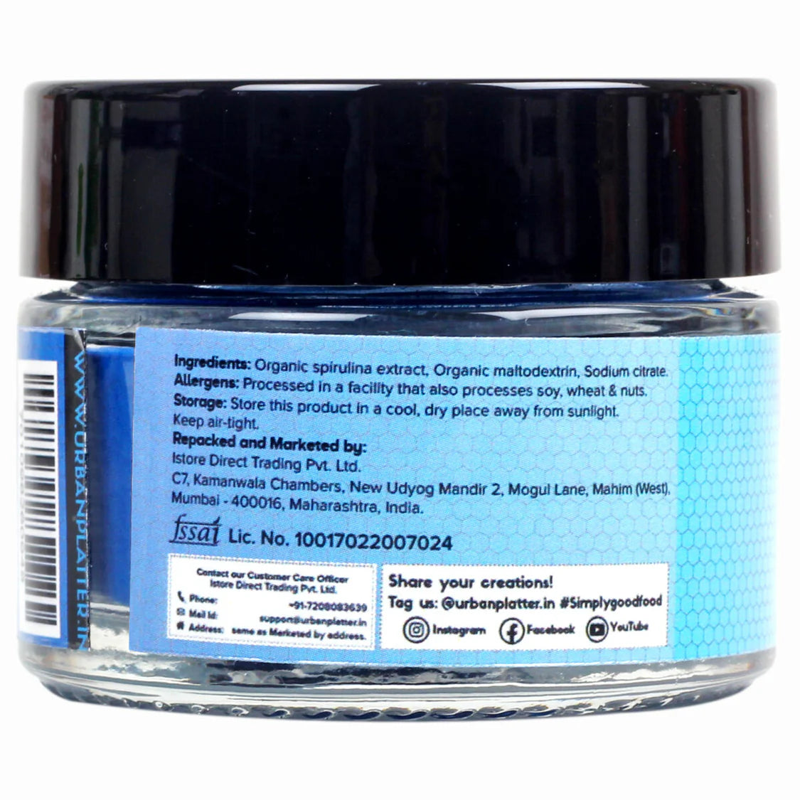 Spirulina Powder | Blue (Phycocyanin Extract) - Urban Platter - 5g