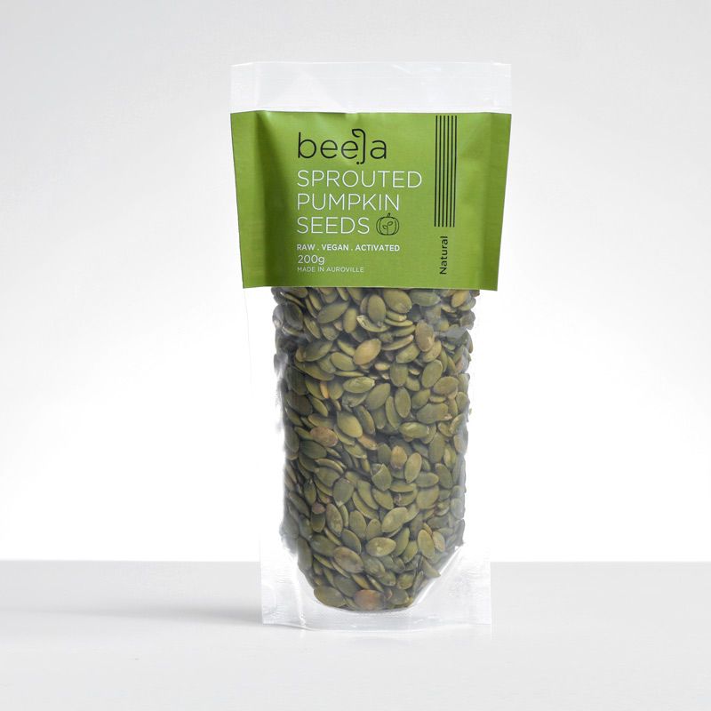 Pumpkin Seeds | Sprouted – Raw – Natural – Vegan – Beeja – 100gm