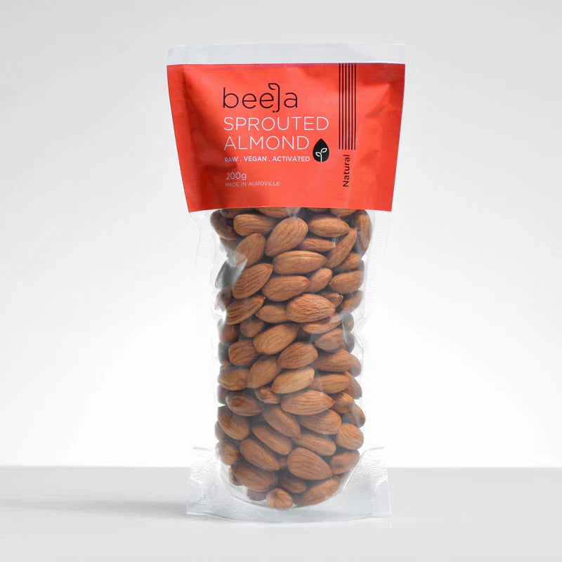 Almond | Sprouted – Activated - Raw – Natural – Vegan – Beeja – 200gm