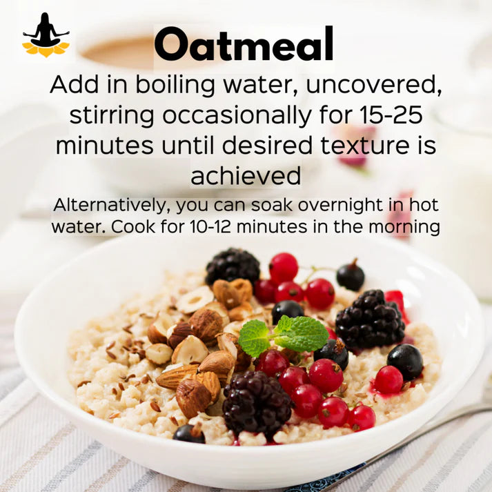 Steel Cut Oats - Gluten Free - Sattvic Foods - 500gm