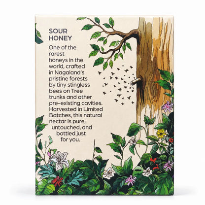 Honey | Organic Wild Forest Honey (Wildflower) - Stingless Bee Honey - Nagaland - 100% Pure &amp; Natural - Galho - 120gm