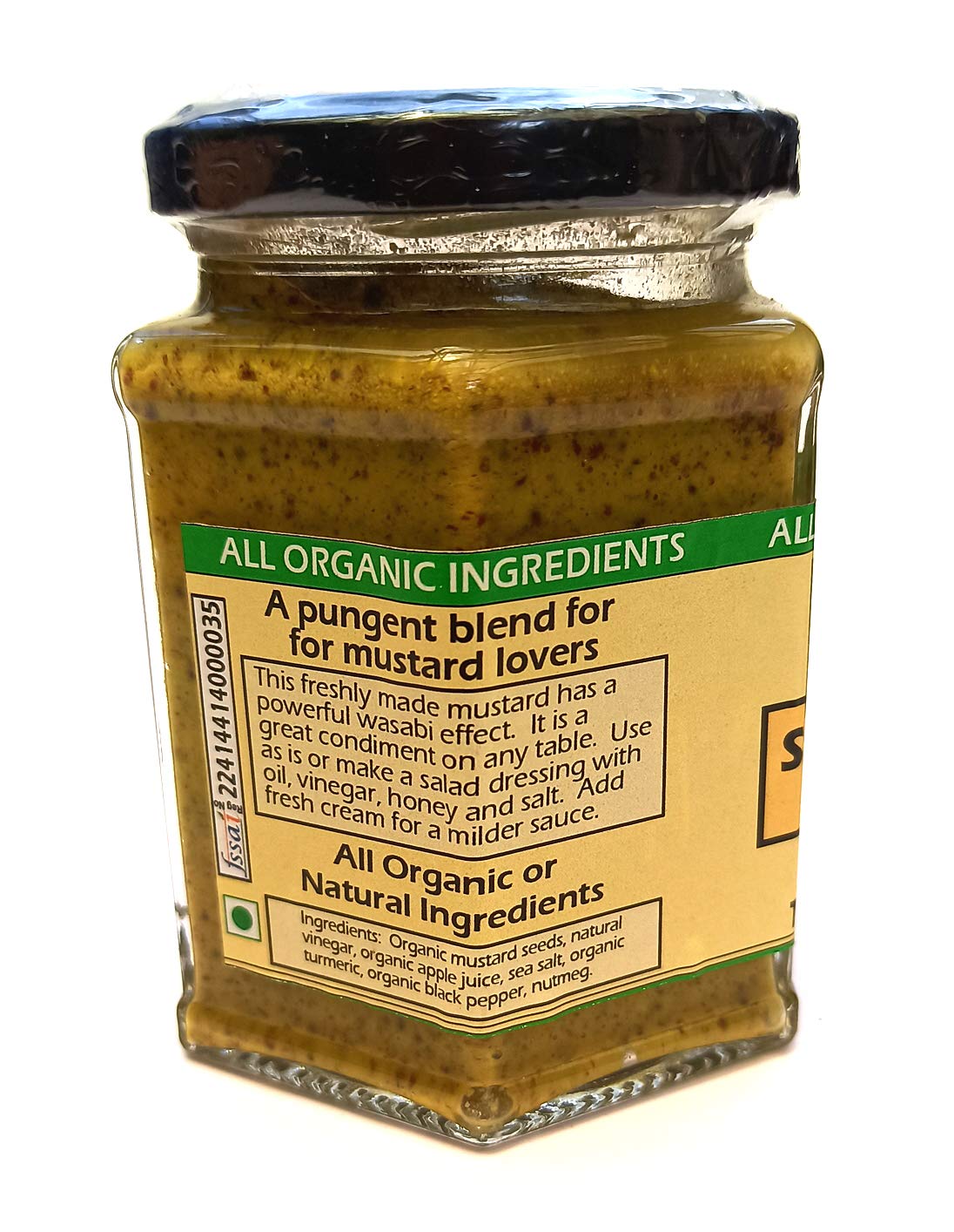 Stone Ground Mustard Paste - With Mexican Red Chilies - Extra Hot – George’s Gourmet Kitchen – 300gm