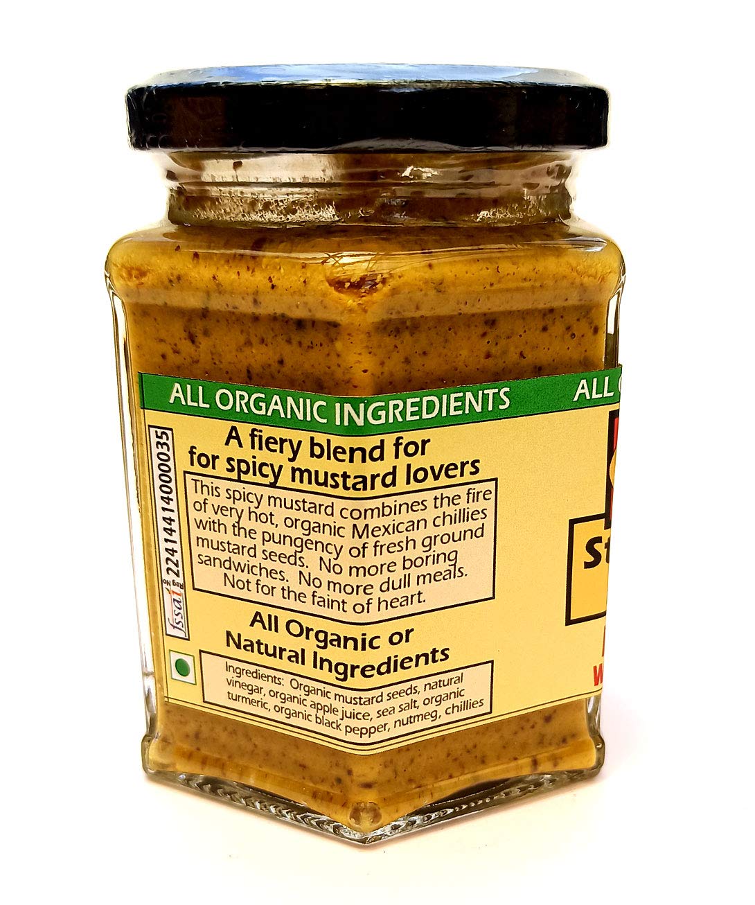 Stone Ground Mustard Paste - With Mexican Red Chilies - Extra Hot – George’s Gourmet Kitchen – 300gm